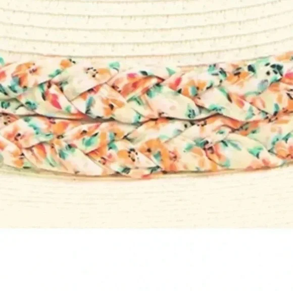 MELROSE AND MARKET Braided Trim Panama Hat - Picture 2 of 4